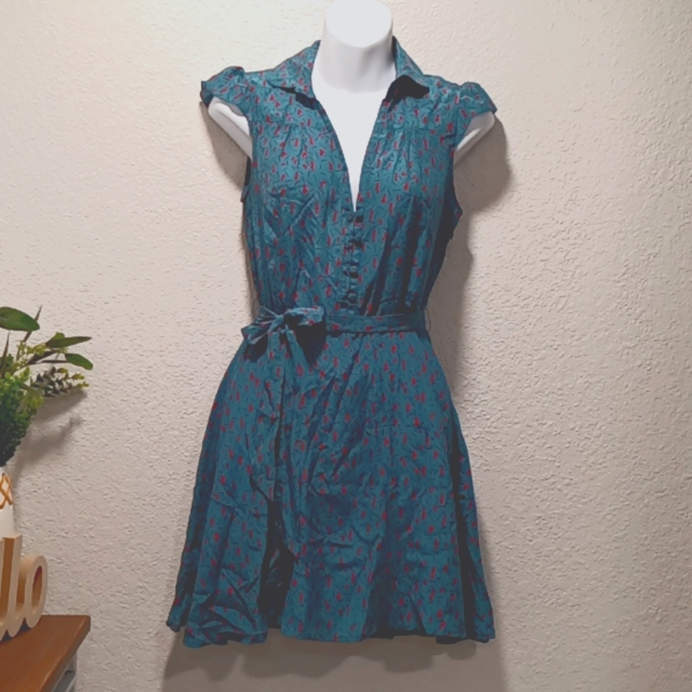 I love H81 cap sleeves turquoise dress